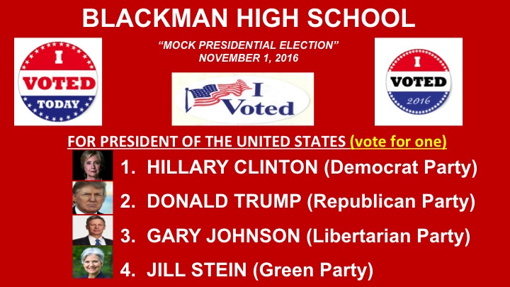 BHS+To+Hold+Mock+Election