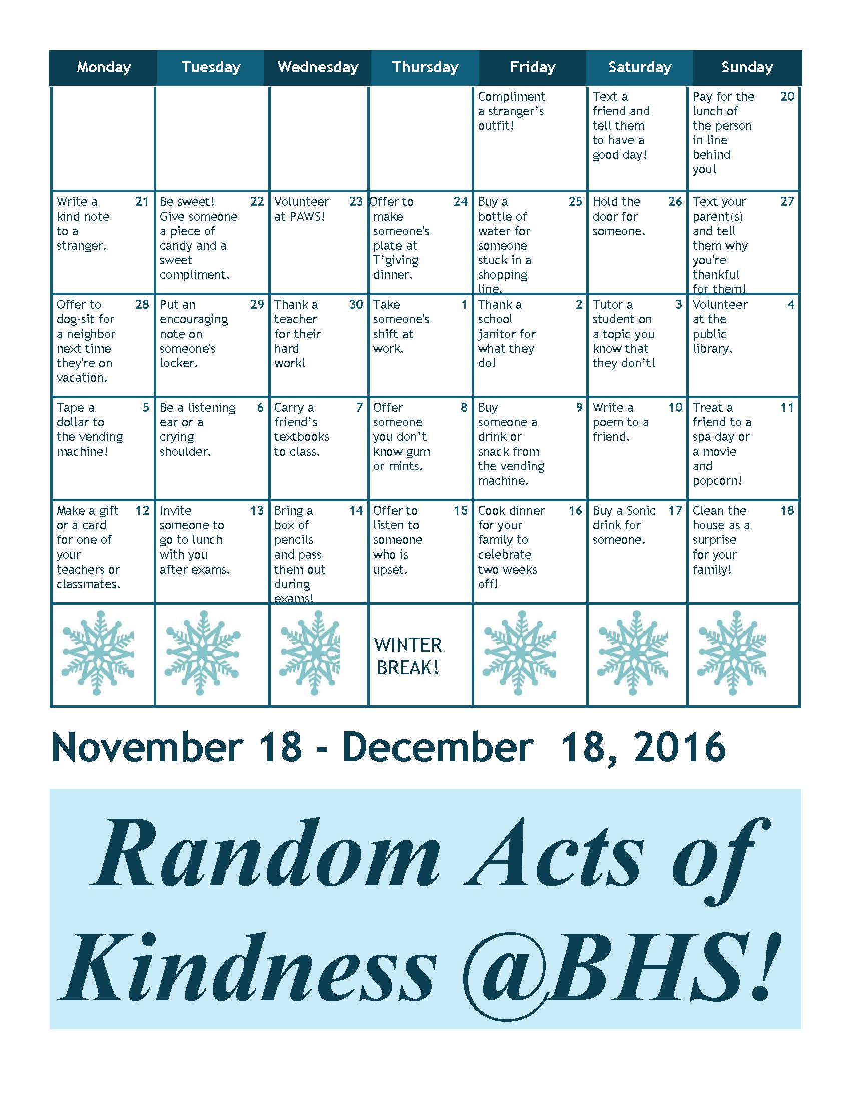 The Blackman Voice | Random Acts of Kindness Challenge