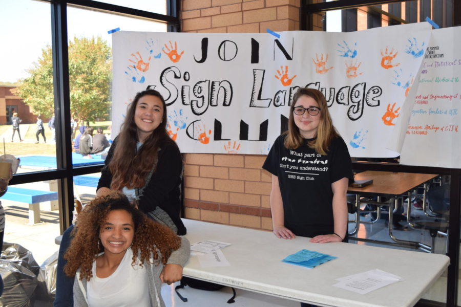 The Sign Language Club allows student to learn a new language: sign language!