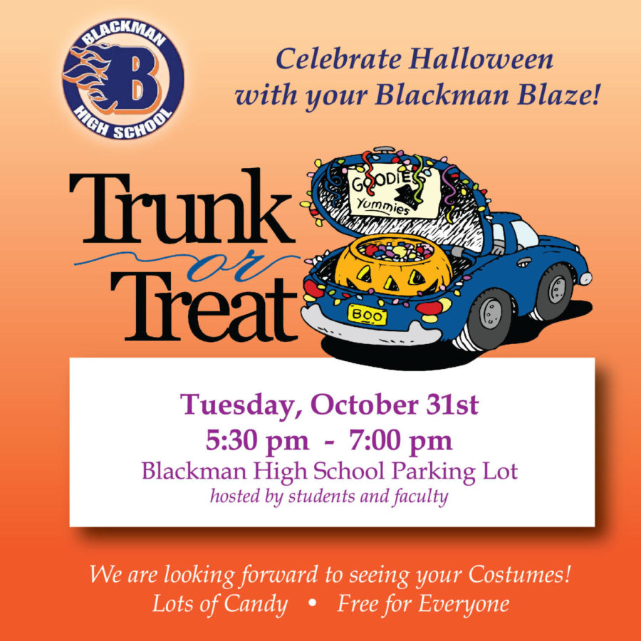 Trunk Or Treat At Blackman!