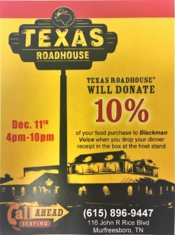 Texas Roadhouse Dine to Donate