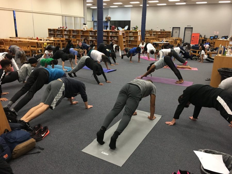 First yoga practice session