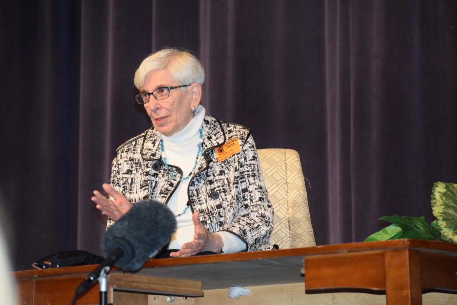 Blackman High School had a great opportunity to have a Holocaust survivor, Esther (then Rosenfeld) Starobin, speak to their students about the journey through her life.