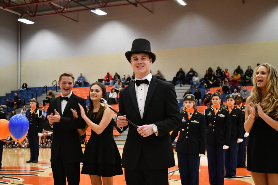 Conner Murphy was announced the two-thousand twenty basketball homecoming king! 