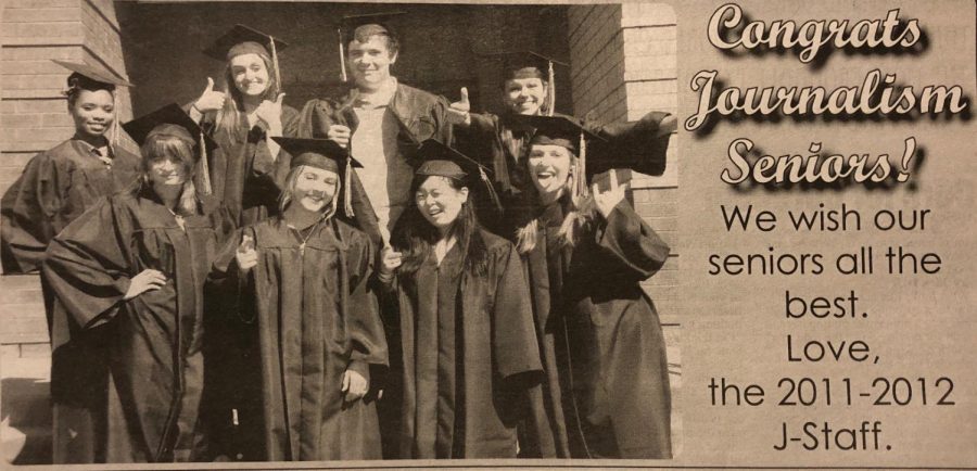 Caitlyn Parris as a BHS senior in the bottom row second from the left. 