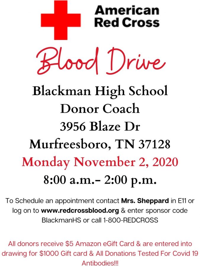 Sign up for Blackmans Blood Drive!