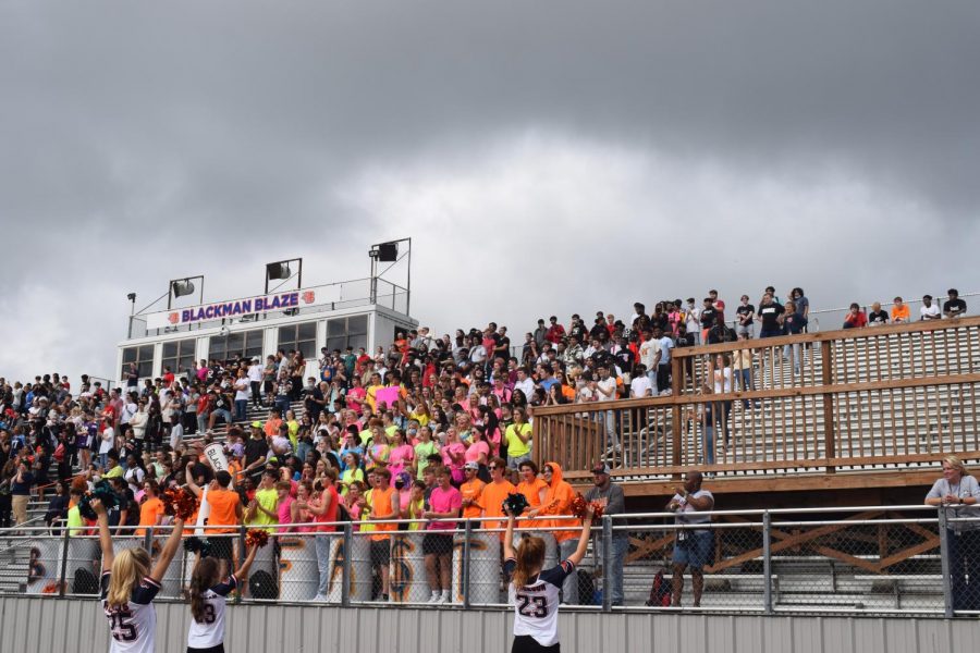 Blackman football season kicks off with the first pep rally since the COVID-19 pandemic