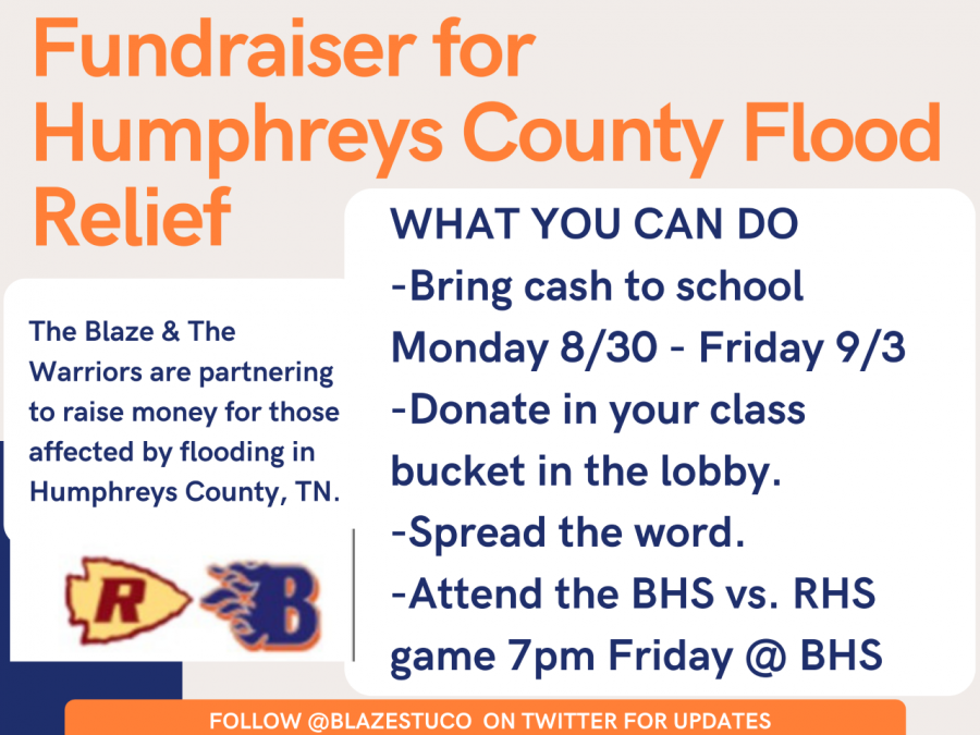 Blackman High School and Riverdale High School are having a fundraiser to raise money for Humphreys County.