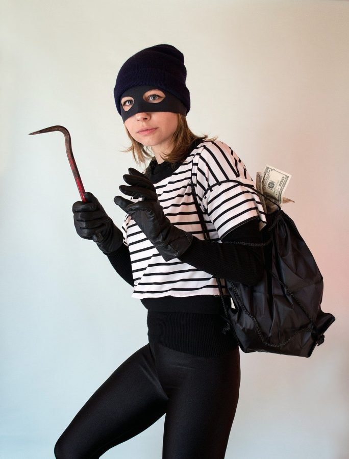 A costume you can choose for Halloween is a robber.
