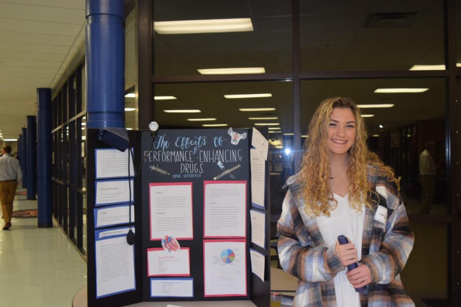 Sophia Satterfield researched performance enhancing drugs and how they affect the body.