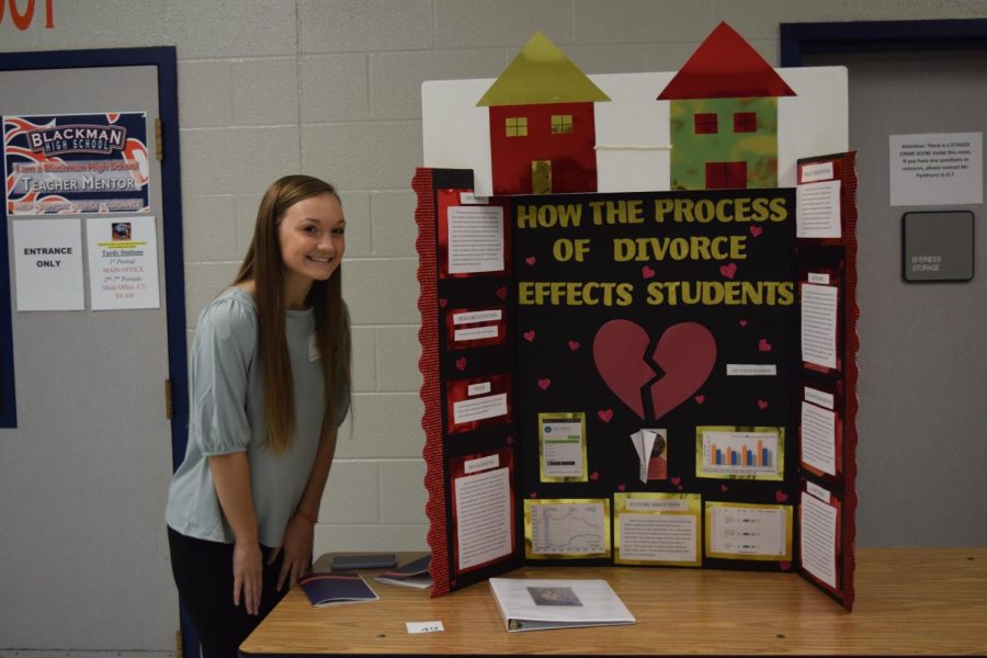 Leah Hughes researched how the process of divorce effects students.