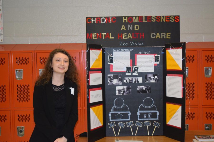 Zoe Vecchio researched chronic homelessness and mental health care.
