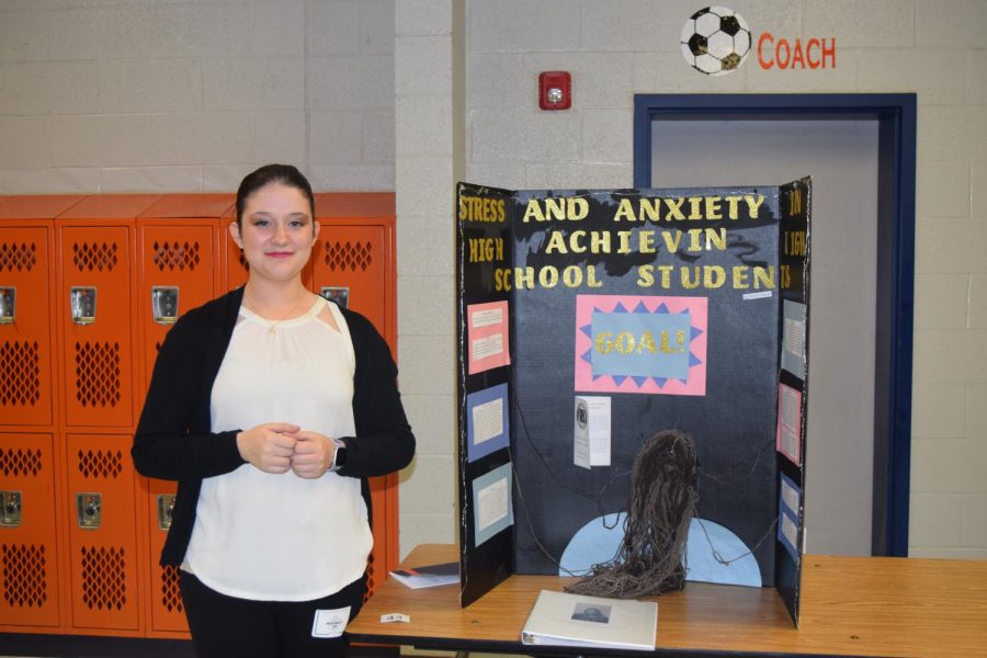 Olivia Sawyer researched stress and anxiety in high achieving high school students.