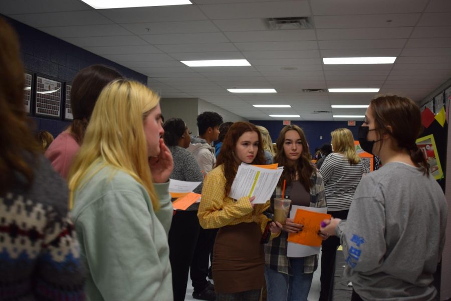 _____ _____ talks to Juniors and sophomores about applying to Work Based Learning. 