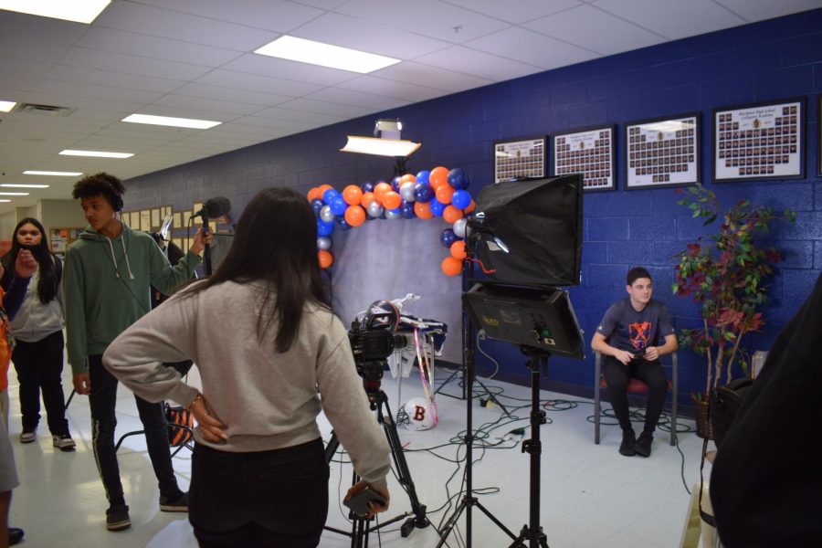 Audio/Video Production provided a professional photo booth for passerby.
