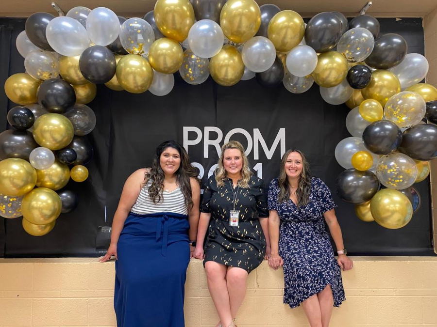 CDC teachers pose for a picture during the CDC Prom 2021.