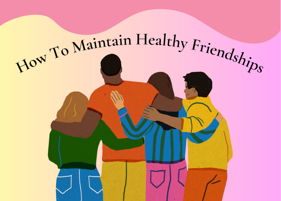 How to Maintain Healthy Friends Graphic