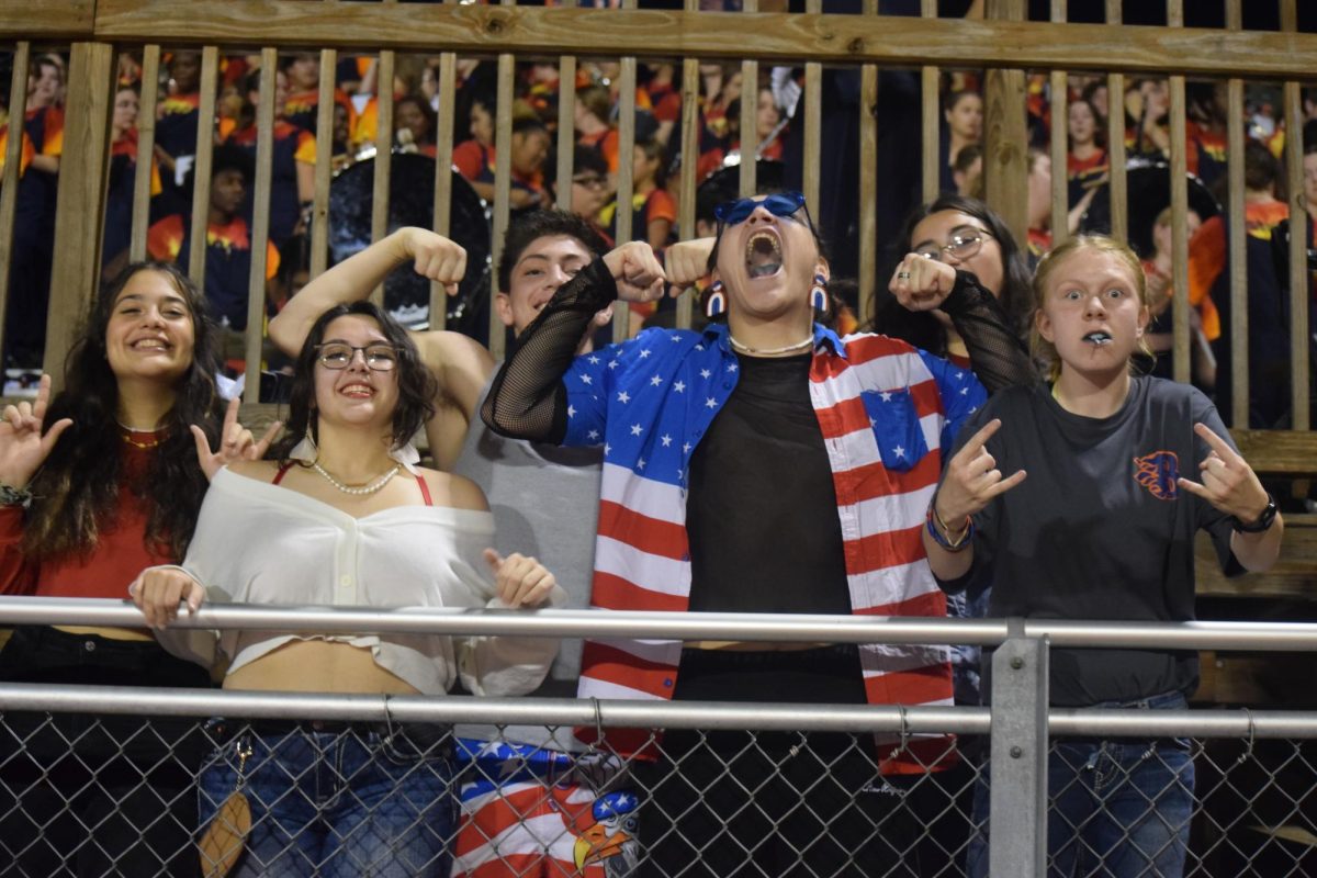Blackman student section on salute to service night. 