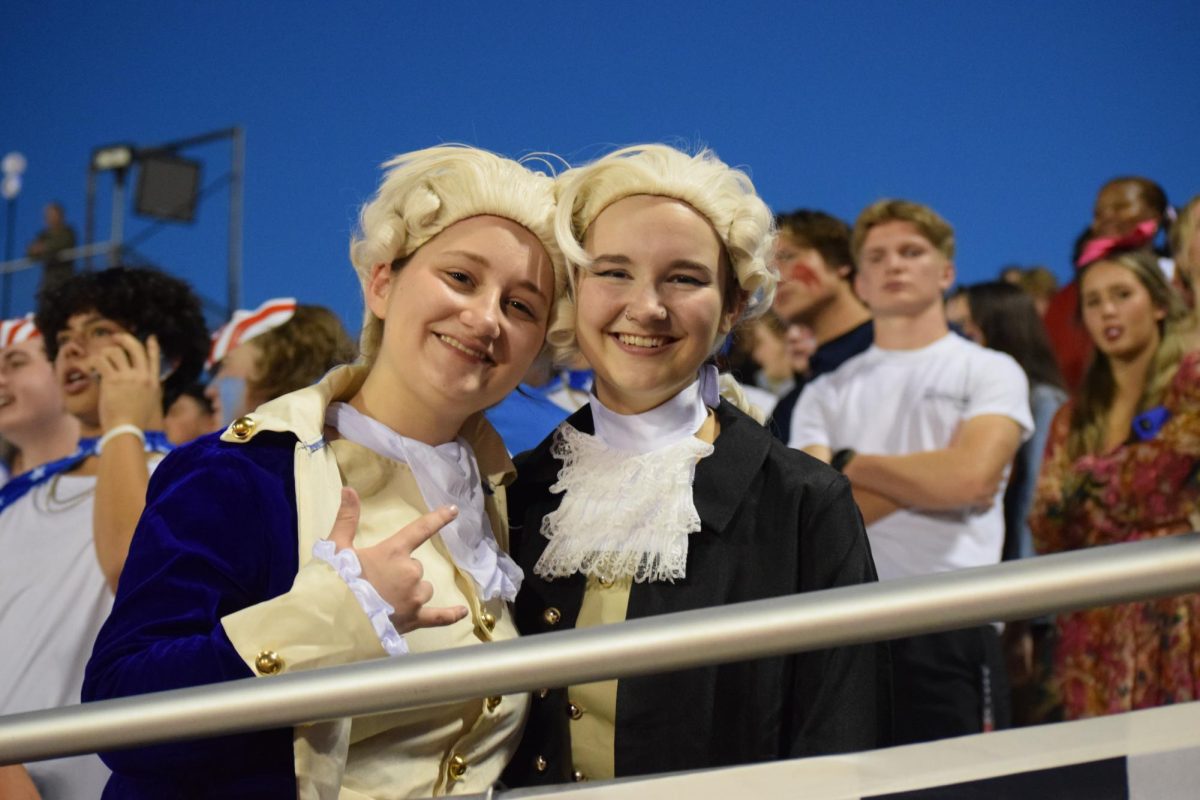 Blackman students dressed as founding fathers.