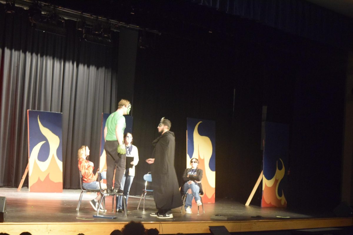 Theater three and four performing in the variety show.