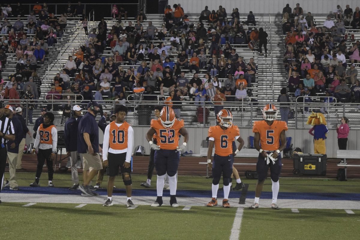 Blackman players getting ready for coin toss