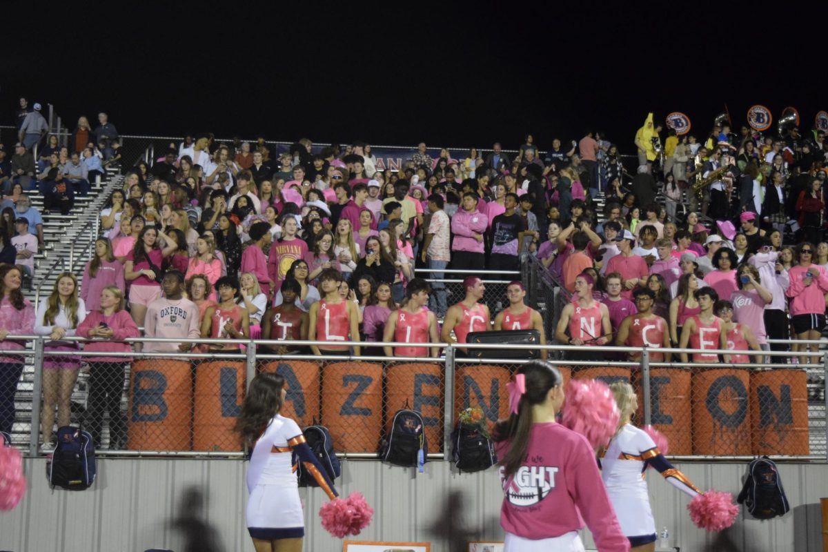 Blackmans Pink Out student section