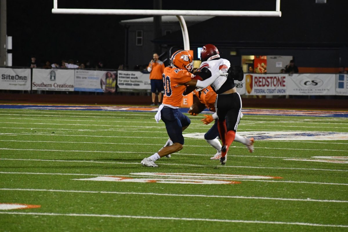 Blackman fighting for first down 