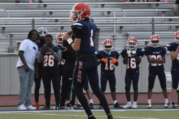 Myles Teague Dropping back for a pass