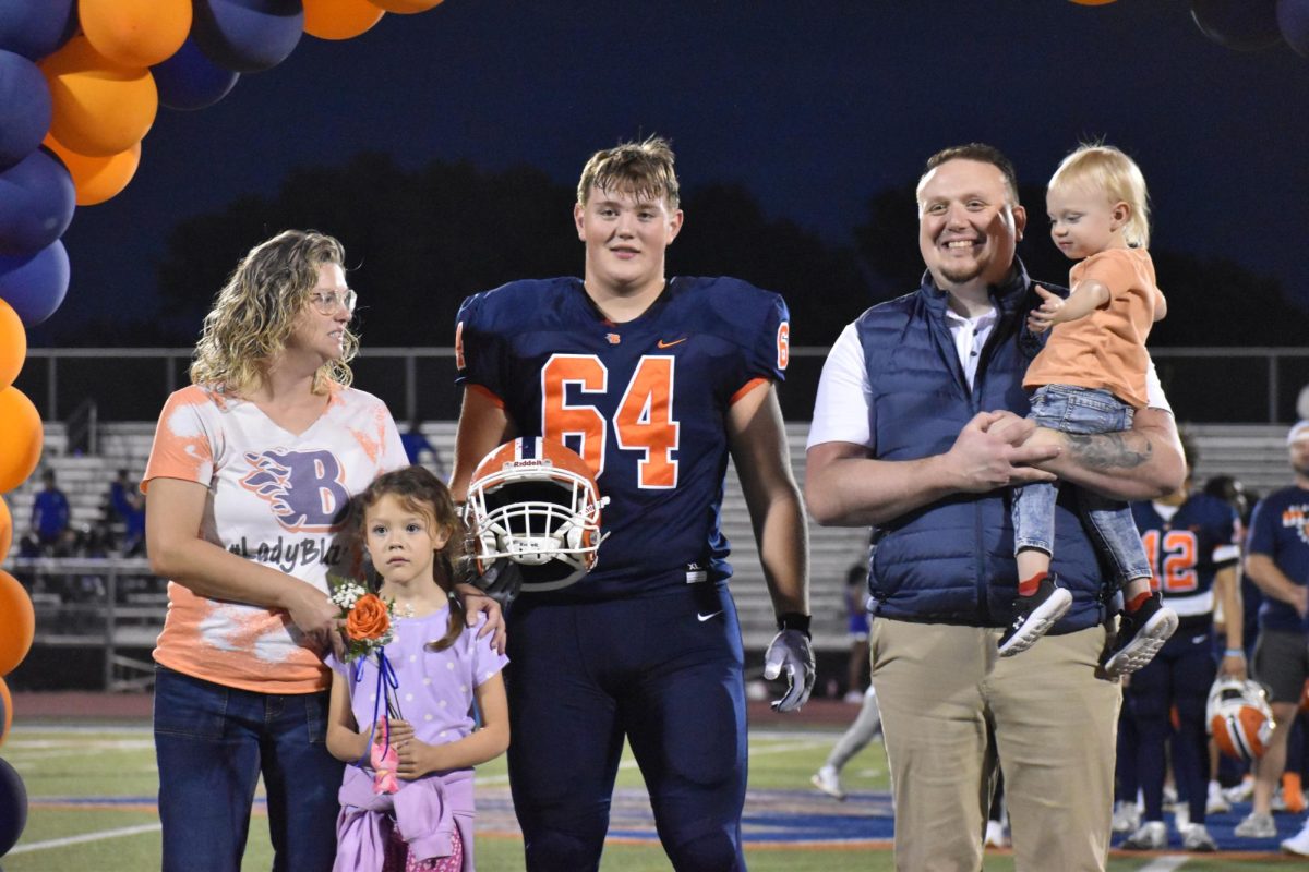 Senior Micah French getting recognized