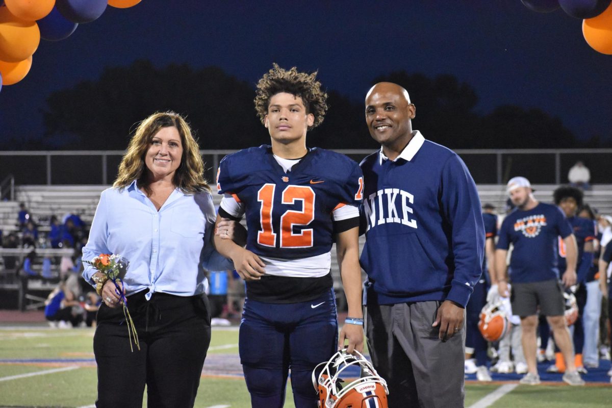 Senior Grant Gardner getting recognized