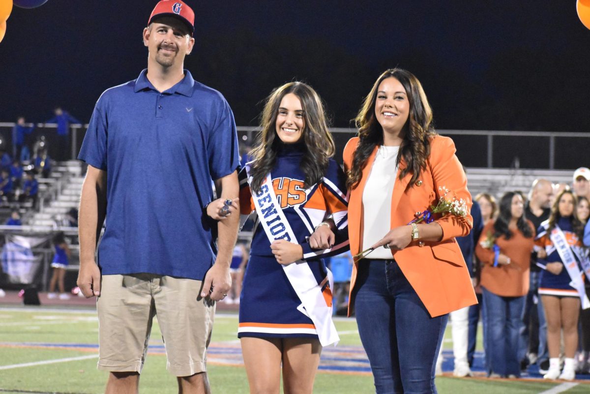 Senior Elizabeth Cook being recognized