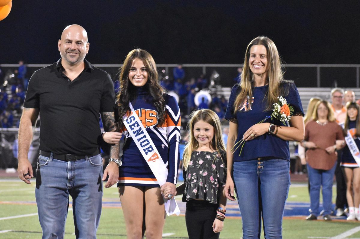 Senior Madilynn McDonald being recognized