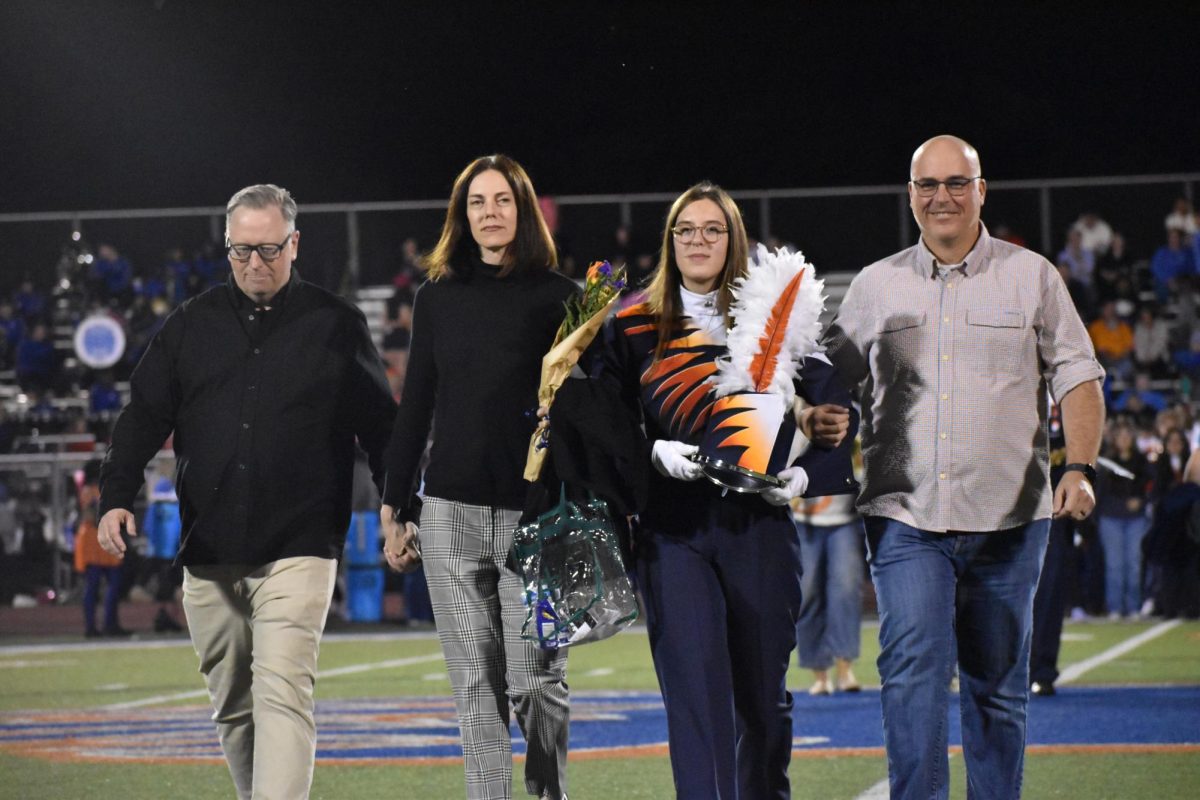 Senior Katie Adair with family