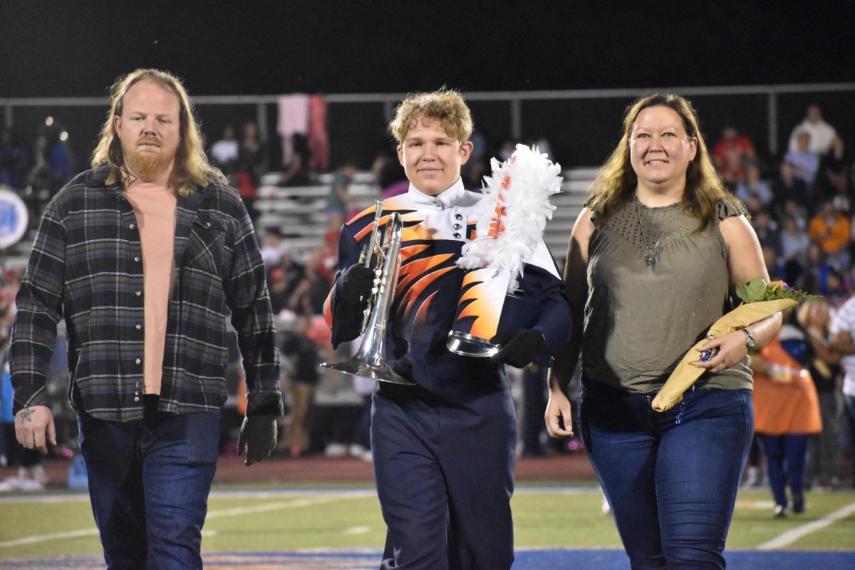 Senior Tommy Buchanan with family