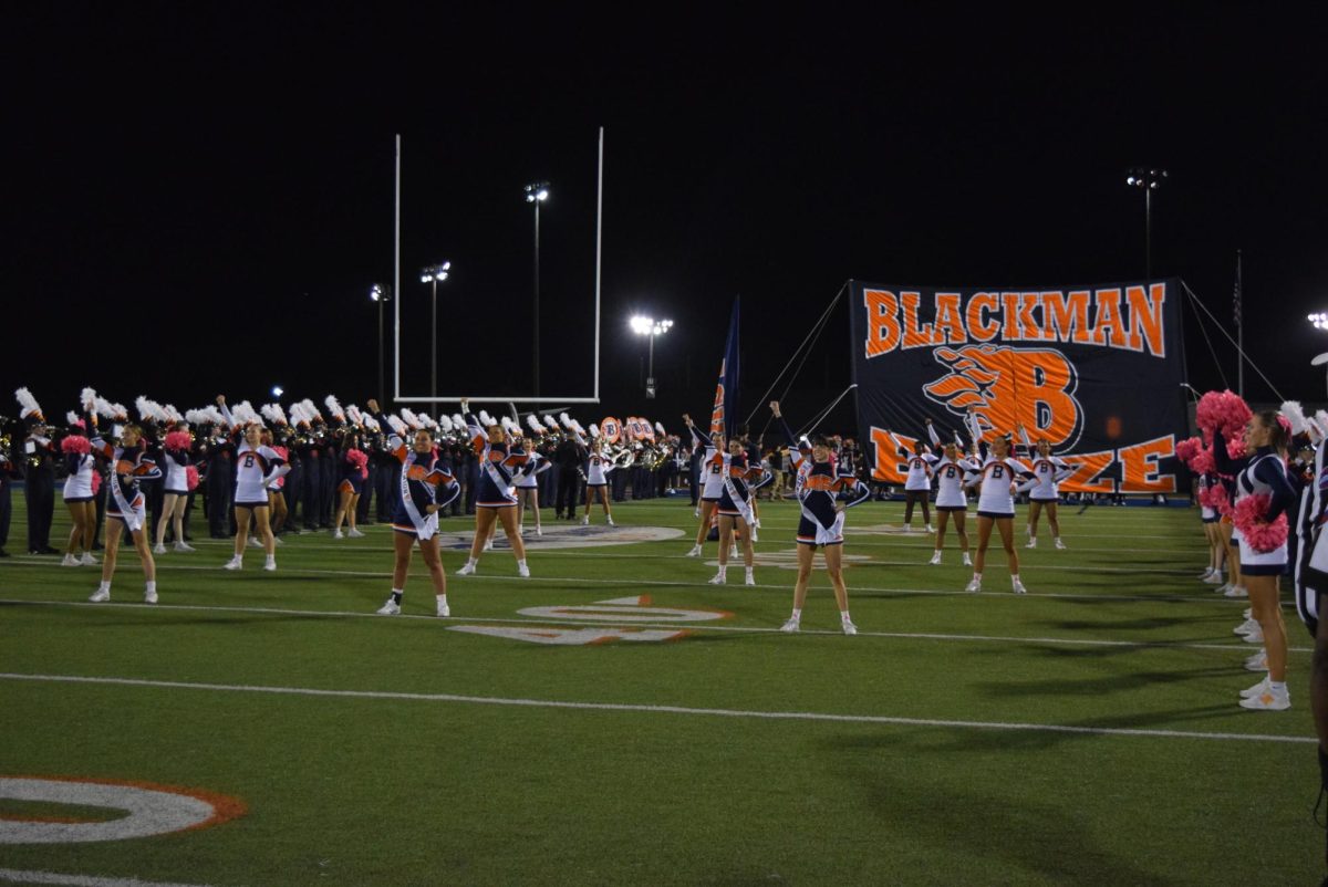 Blackman getting ready to start the game