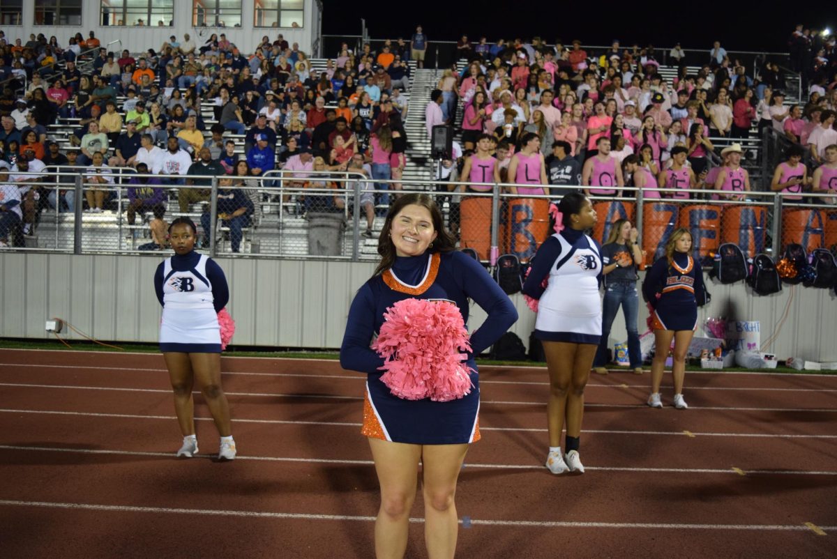 Senior Abigail Wolniakowski with the dance team