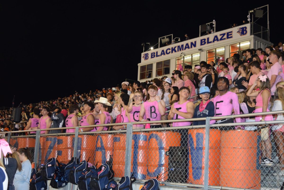 Blaze boys in the student section 