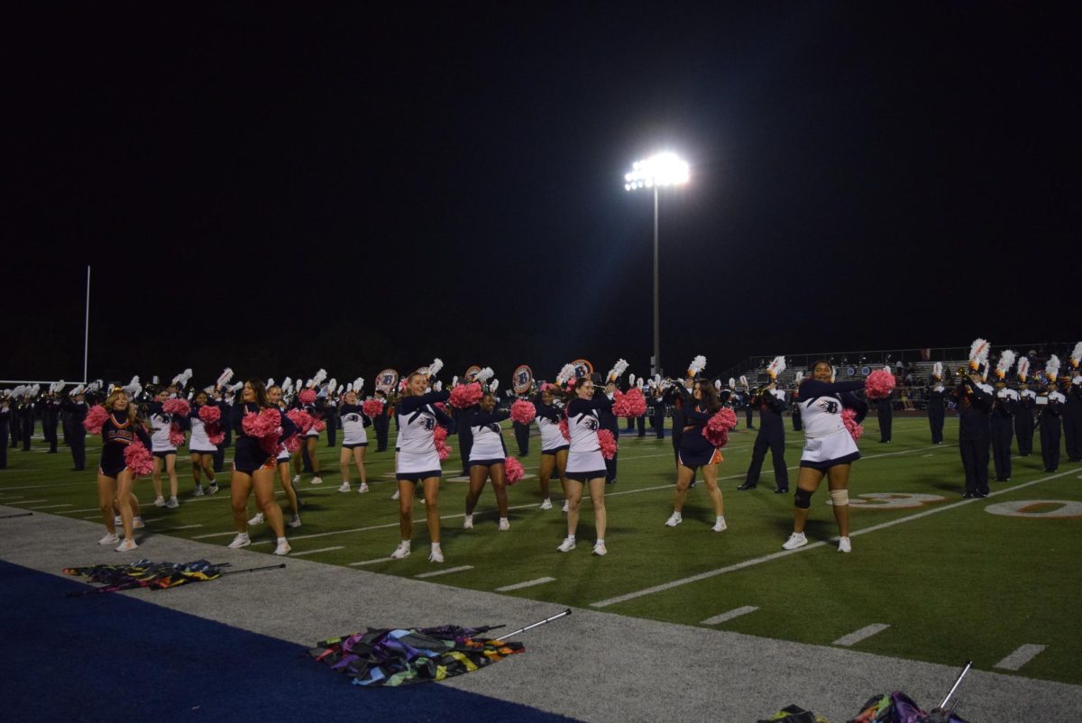 Blackman dance team during halftime 