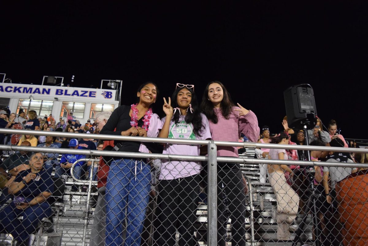 Blackman students cheering in the student section