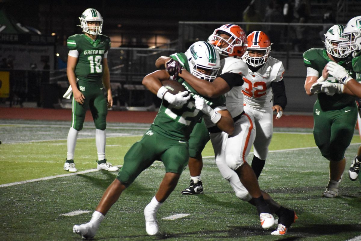 Ethan Carson making a tackle