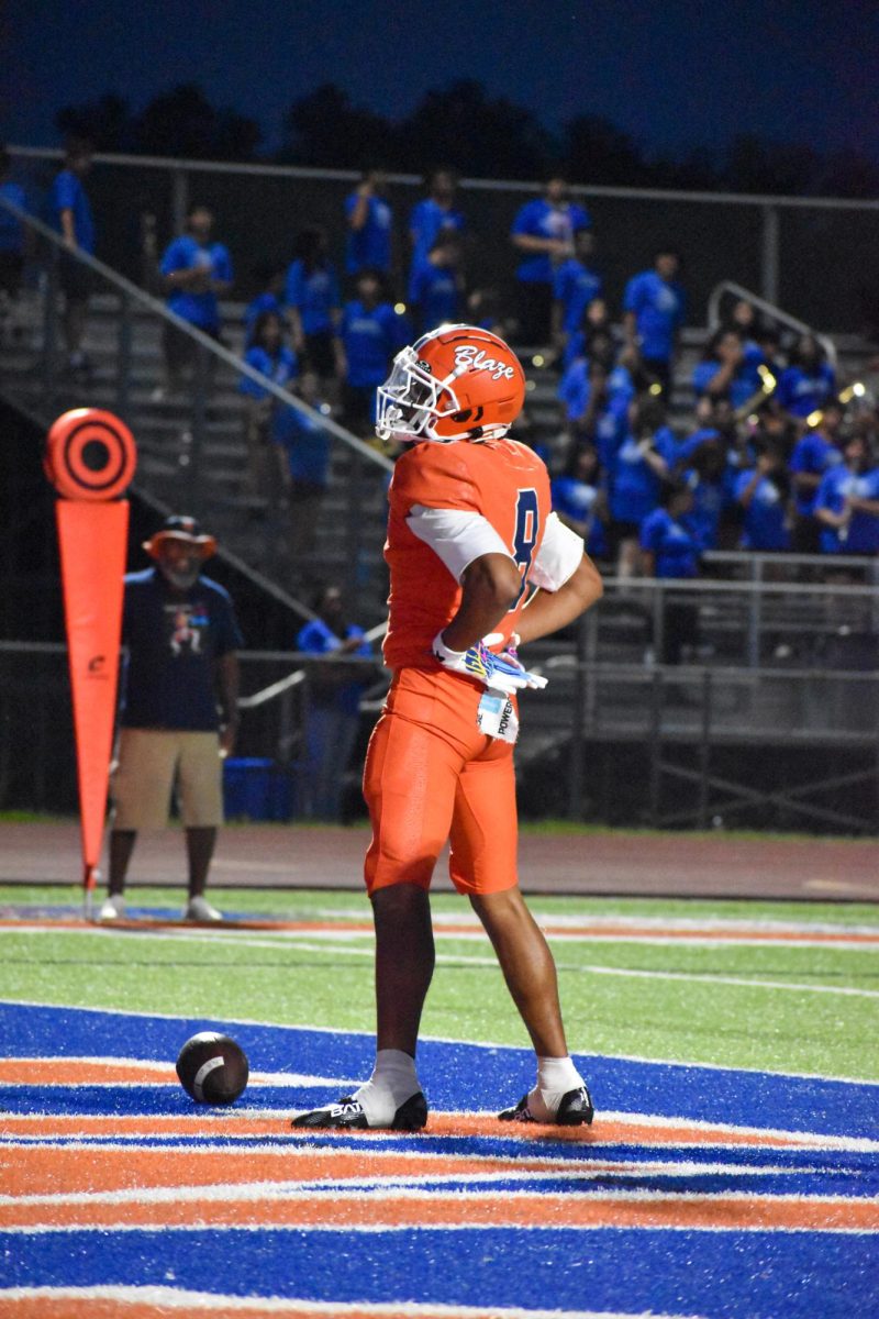 Brylan Odour celebrating a touchdown