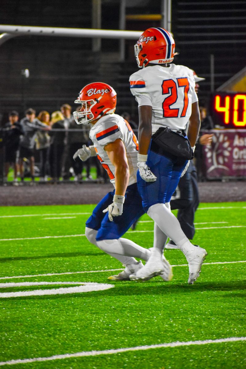 Jerison Daniel and Jay Dowell celebrating 