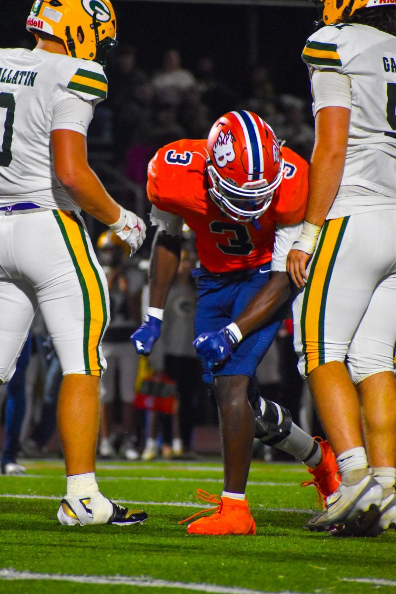 Daniel Smith hyped after a first down