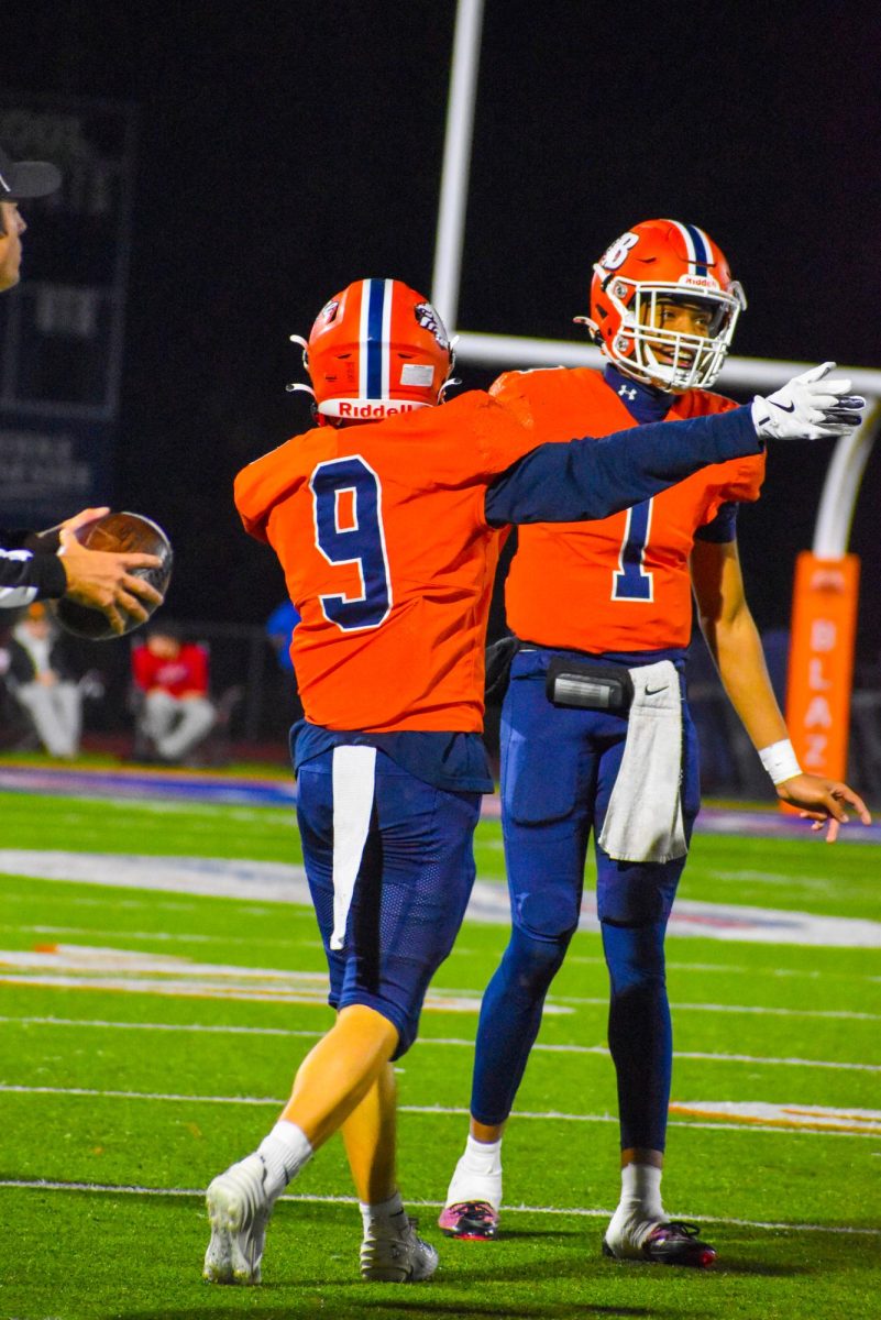 James Stevenson celebrating a first down 